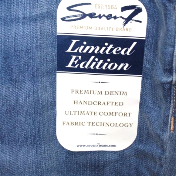 NWT Seven Limited Edition High Rise Slim Straight Leg Jeans - Picture 4 of 15